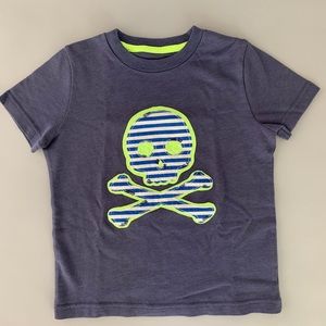 NWOT - Mini Boden Boys Skull & Crossbones Appliqué